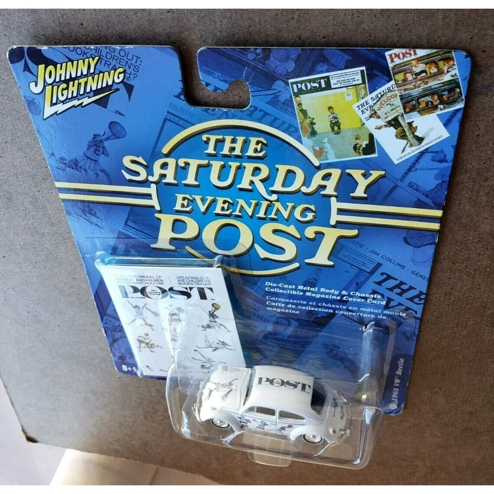 2005 Johnny Lightning 1965 VW BEETLE White #07 The Saturday Evening Post WL 1:64